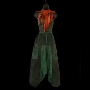Boho Green Harem Pants